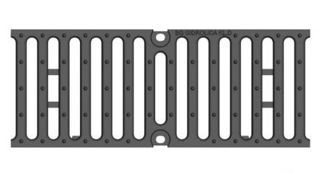 Решетка чугунная щелевая BGF-Z/BGU-Z , h25, DN100, D400